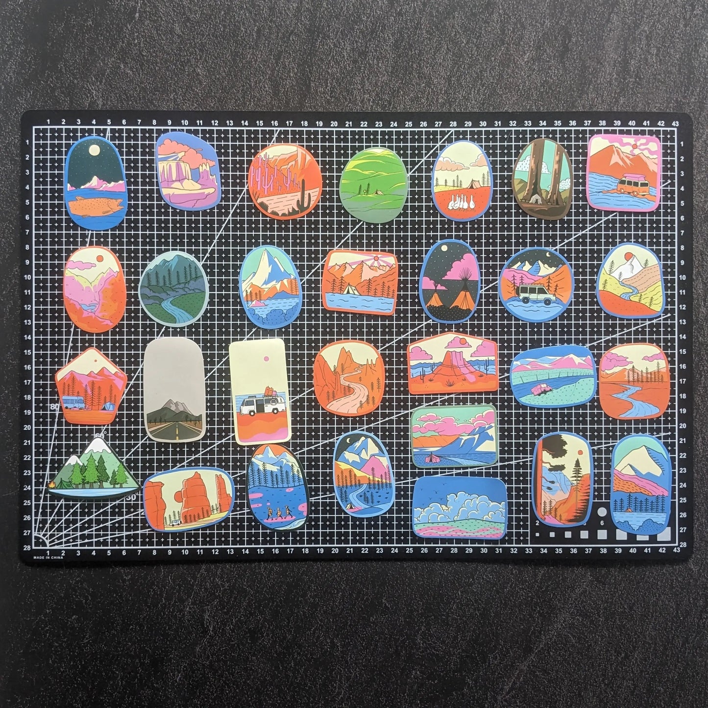 PAYSAGE COLORFULL PACK | 50 STICKERS StickerWorld