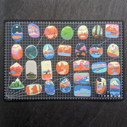 PAYSAGE COLORFULL PACK | 50 STICKERS StickerWorld