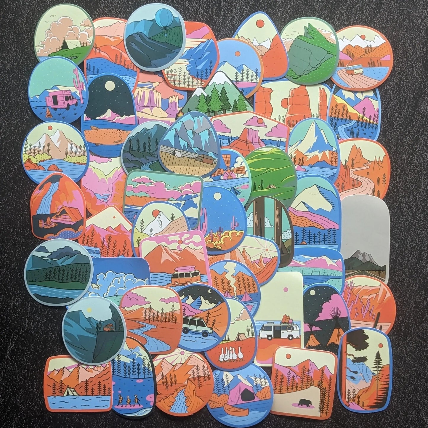 PAYSAGE COLORFULL PACK | 50 STICKERS StickerWorld