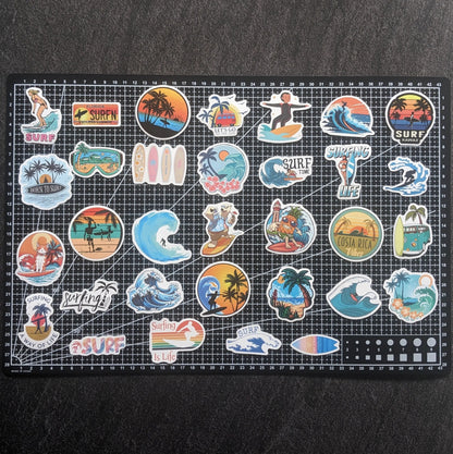 SURF PACK 2 | 50 STICKERS StickerWorld