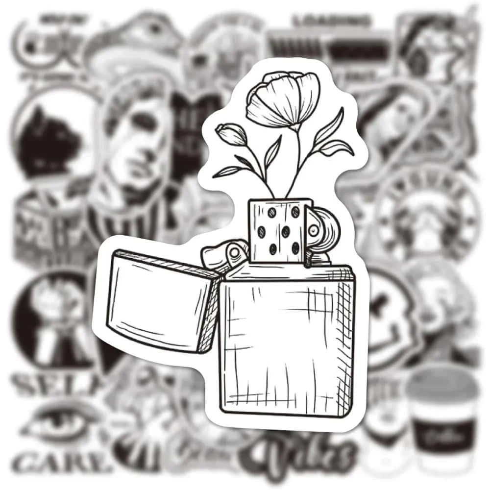 BLACK LIGHT PACK | 50 STICKERS - StickerWorld