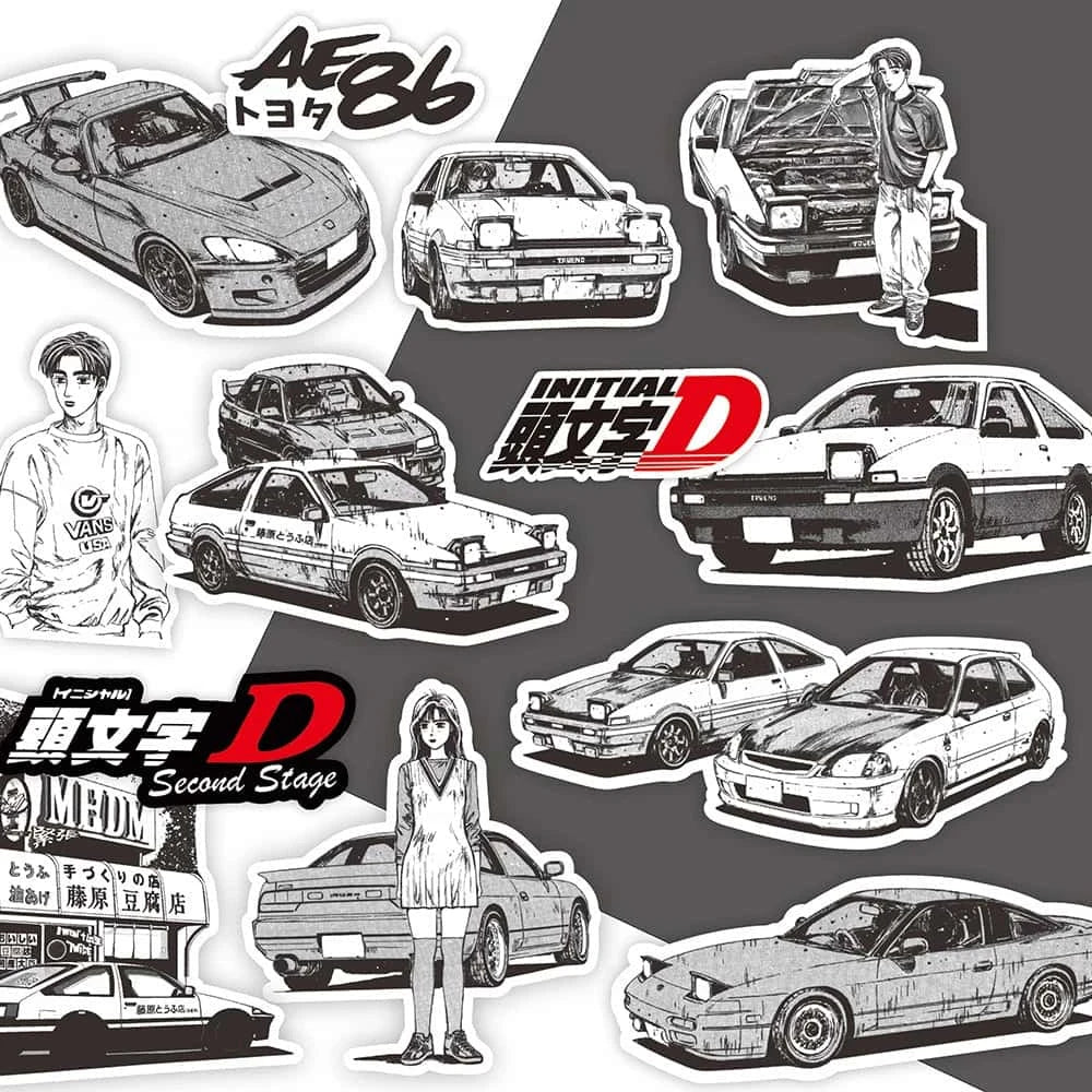 JAPAN CAR PACK | 50 STICKERS - StickerWorld