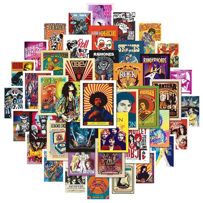 POP ROCK PACK | 50 STICKERS - StickerWorld