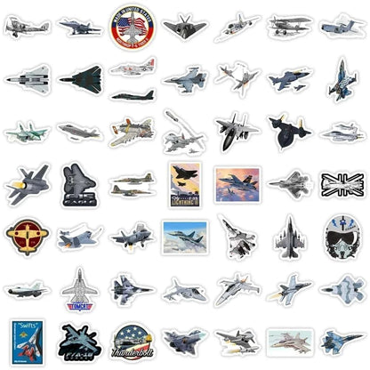 FIGHTER JET PACK | 50 STICKERS - StickerWorld
