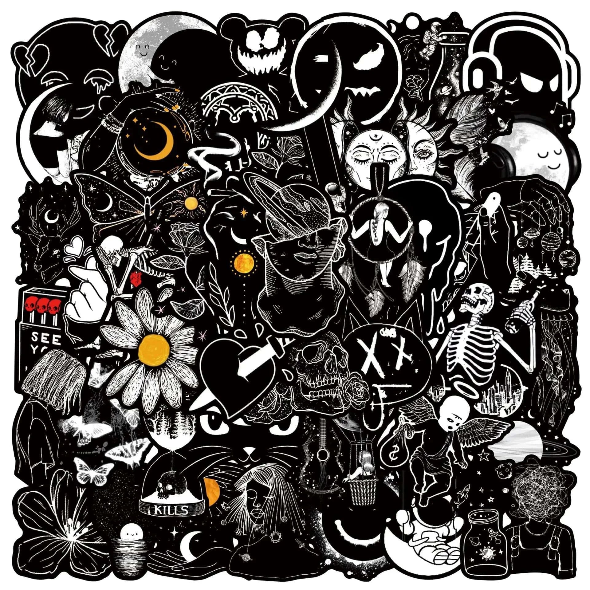 DARK PACK | 50 STICKERS - StickerWorld