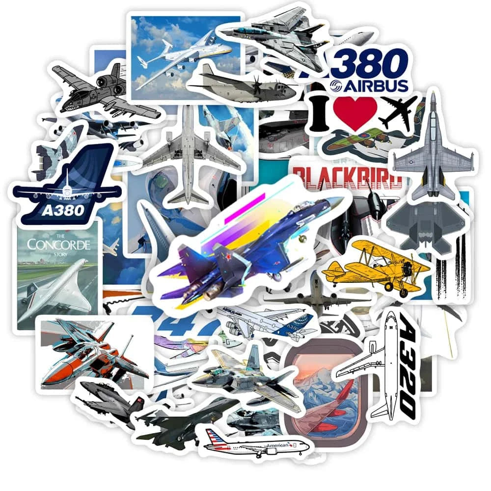 AVIATION PACK | 50 STICKERS - StickerWorld