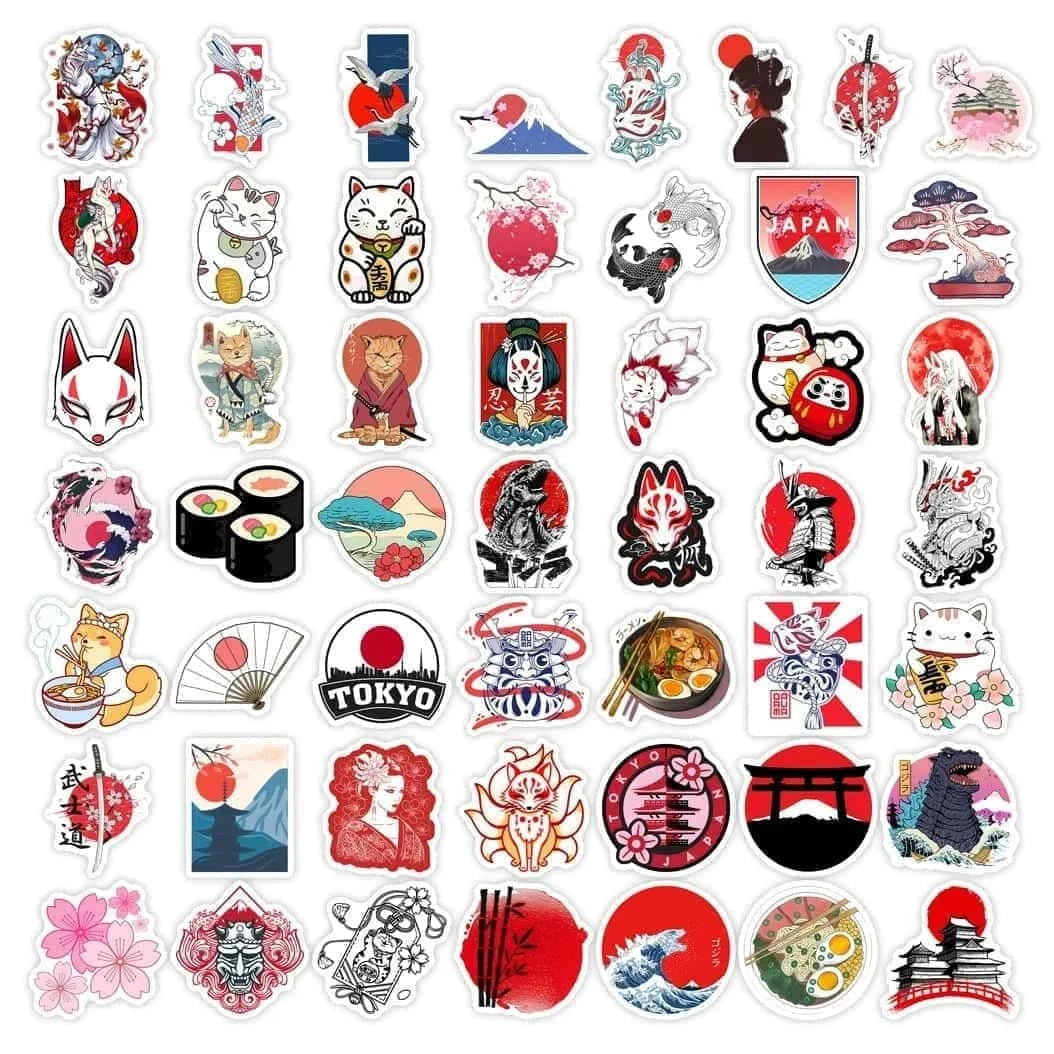 JAPAN PACK | 50 STICKERS - StickerWorld