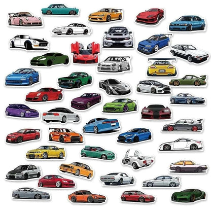 CAR PACK | 50/100 STICKERS - StickerWorld