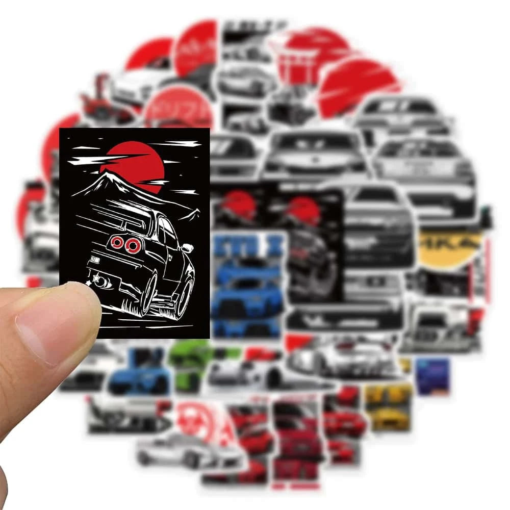 JAPAN RETRODRIFT PACK | 50 STICKERS - StickerWorld