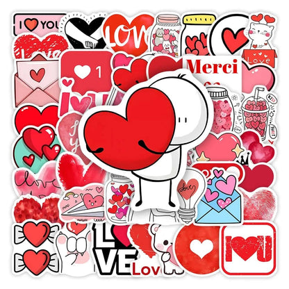 LOVE PACK | 50 STICKERS - StickerWorld