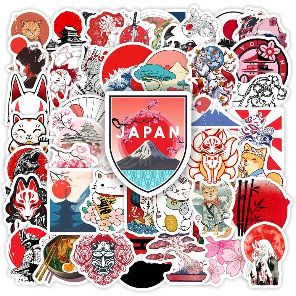 JAPAN PACK | 50 STICKERS - StickerWorld