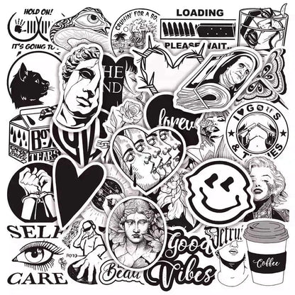 BLACK LIGHT PACK | 50 STICKERS - StickerWorld