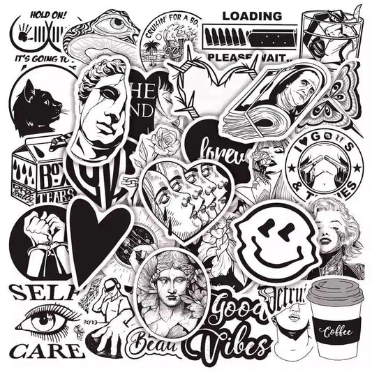BLACK LIGHT PACK | 50 STICKERS - StickerWorld