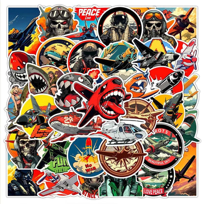 AIRCRAFT PACK | 50 STICKERS - StickerWorld