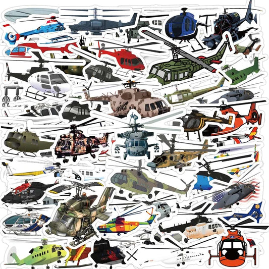 HELICOPTER PACK | 50 STICKERS - StickerWorld