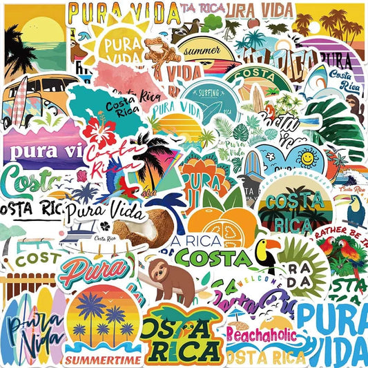 COSTA RICA PACK | 50 STICKERS - StickerWorld