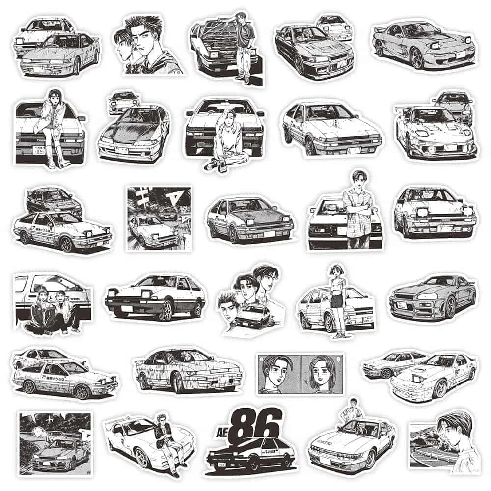JAPAN CAR PACK | 50 STICKERS - StickerWorld