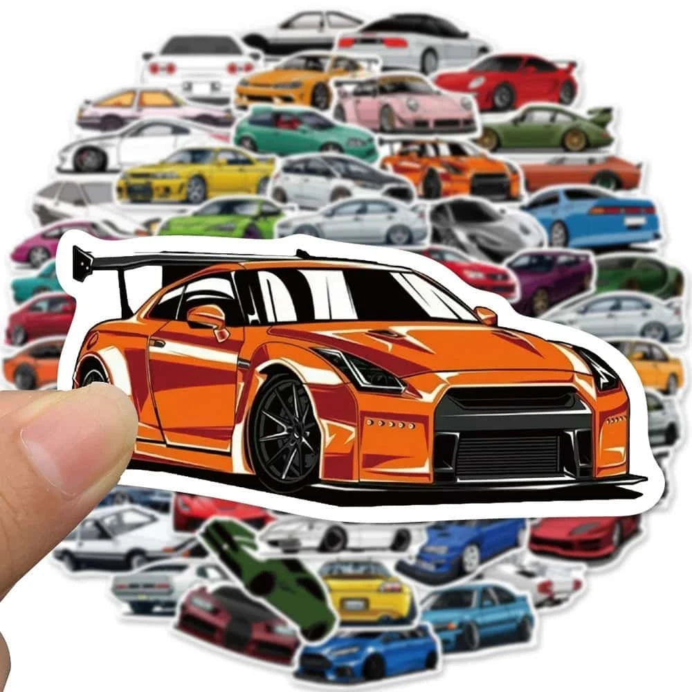 CAR PACK | 50/100 STICKERS - StickerWorld