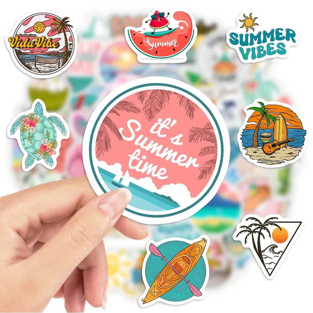 SUMMER VIBES PACK | 50 STICKERS - StickerWorld