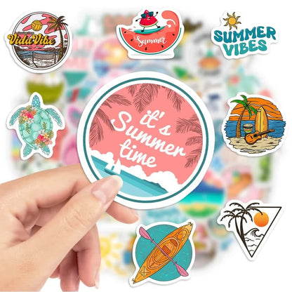 SUMMER VIBES PACK | 50 STICKERS - StickerWorld