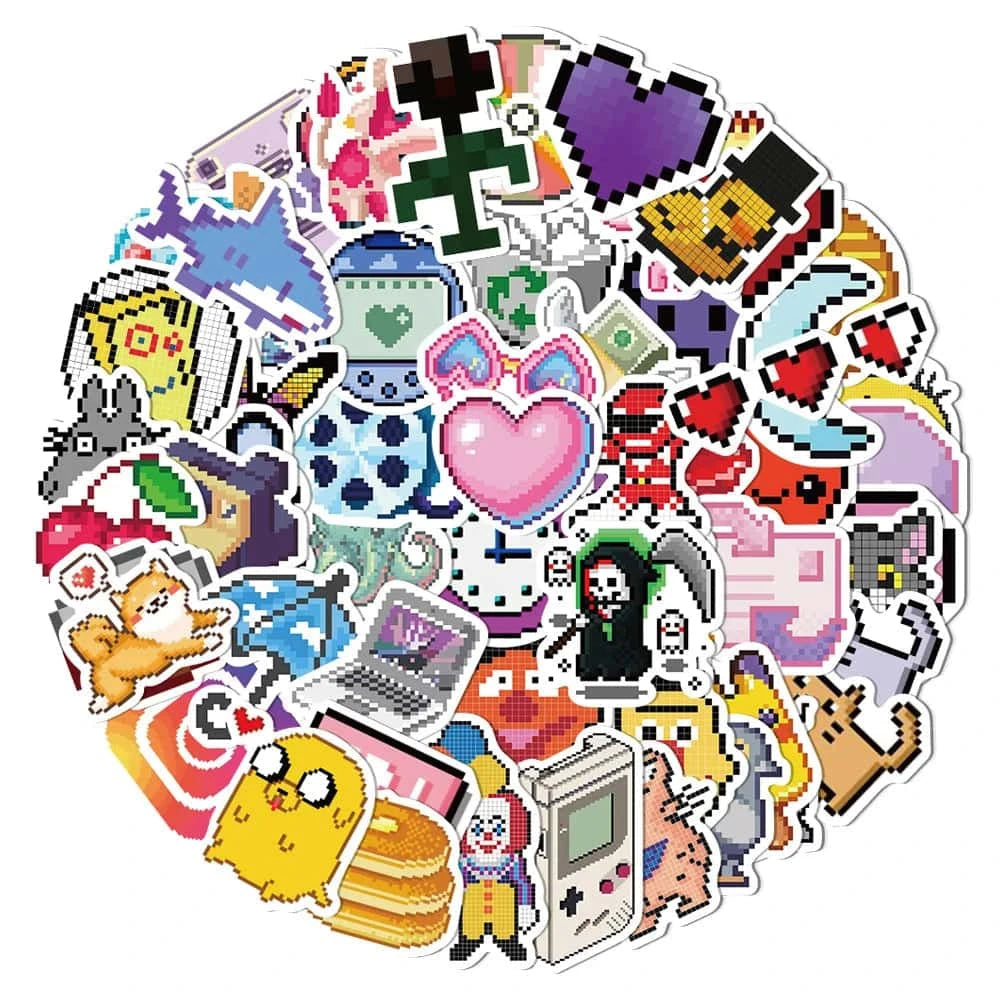 PIXEL PACK | 50 STICKERS - StickerWorld