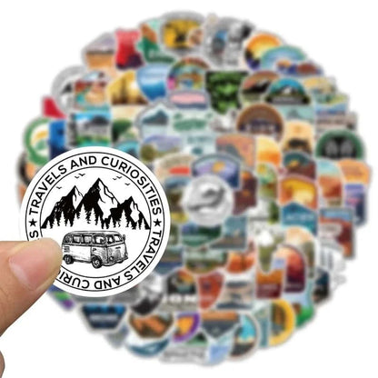 NATIONAL US PARK PACK | 50/100 STICKERS - StickerWorld