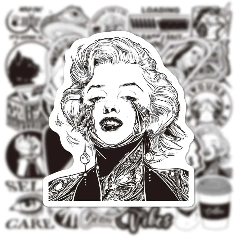 BLACK LIGHT PACK | 50 STICKERS - StickerWorld