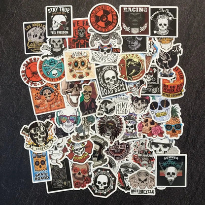 CRÂNE SQUELETTE PACK | 50 STICKERS StickerWorld