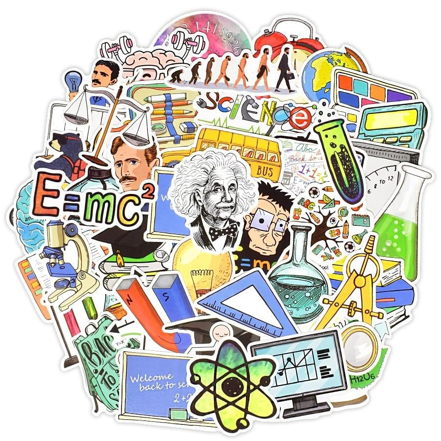 SCIENCE PACK | 50 STICKERS