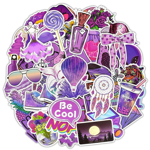 PURPEL PACK | 50 STICKERS