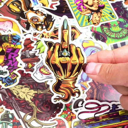 Stickers Autocollant PUNK PACK | 50 STICKERS | Stickerworld