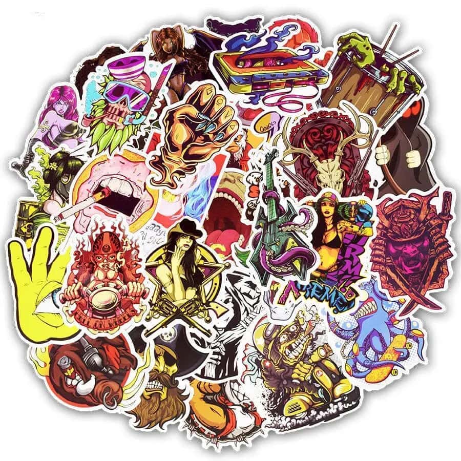 Stickers Autocollant PUNK PACK | 50 STICKERS | Stickerworld