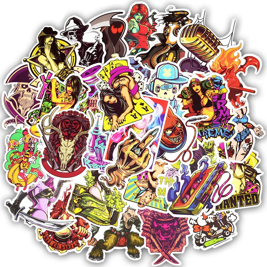 Stickers Autocollant PUNK PACK | 50 STICKERS | Stickerworld