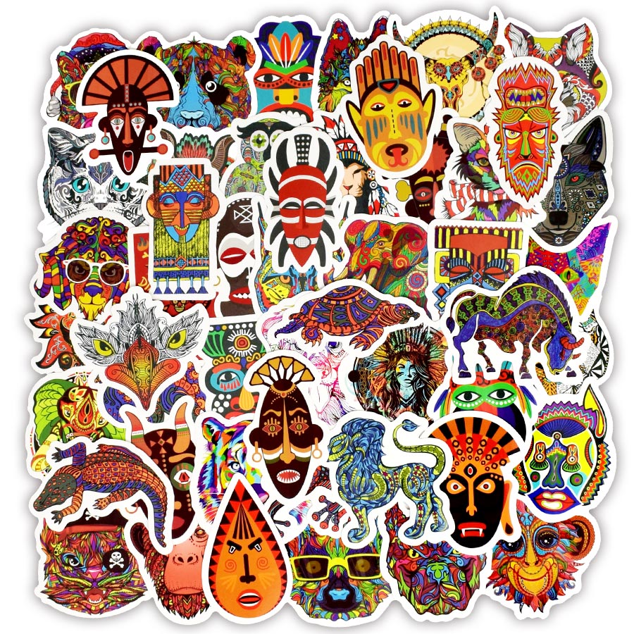 Stickers Autocollant TOTEM PACK | 50 STICKERS | Stickerworld